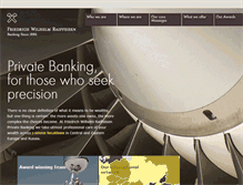 Tablet Screenshot of fwr-privatebank.com